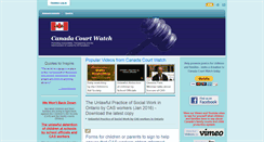 Desktop Screenshot of canadacourtwatch.com